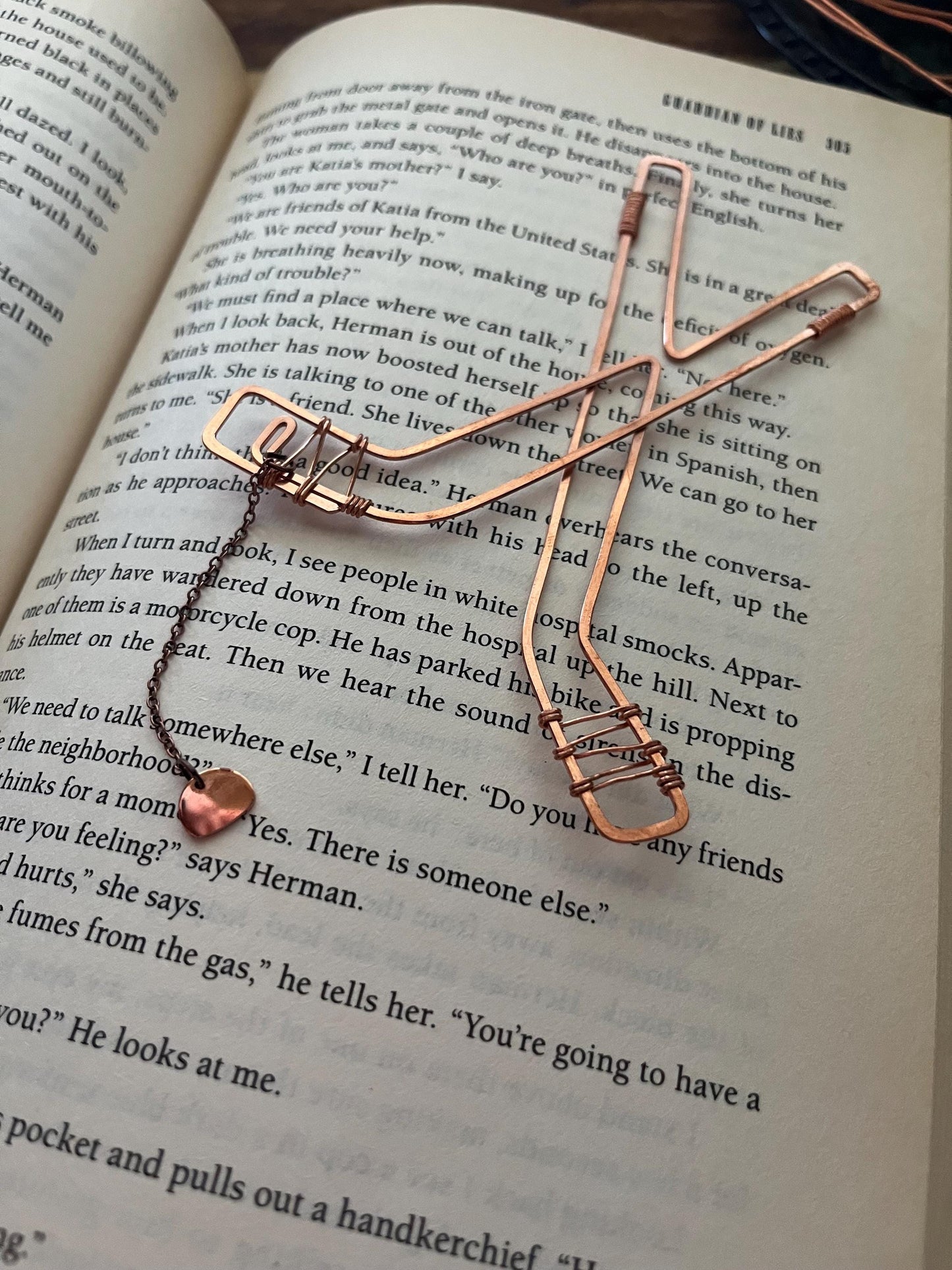 Custom Copper Handmade Bookmark Bookish Reading Accessory Book Lover Gift By Copper Deflections