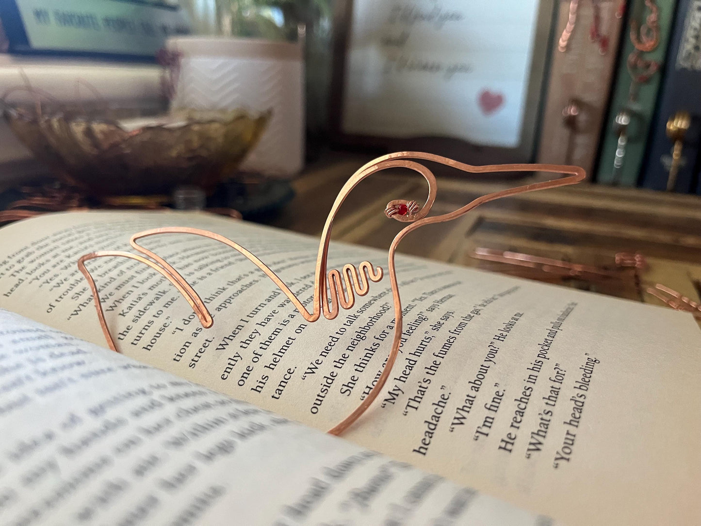 Custom Copper Handmade Bookmark Bookish Reading Accessory Book Lover Gift By Copper Deflections