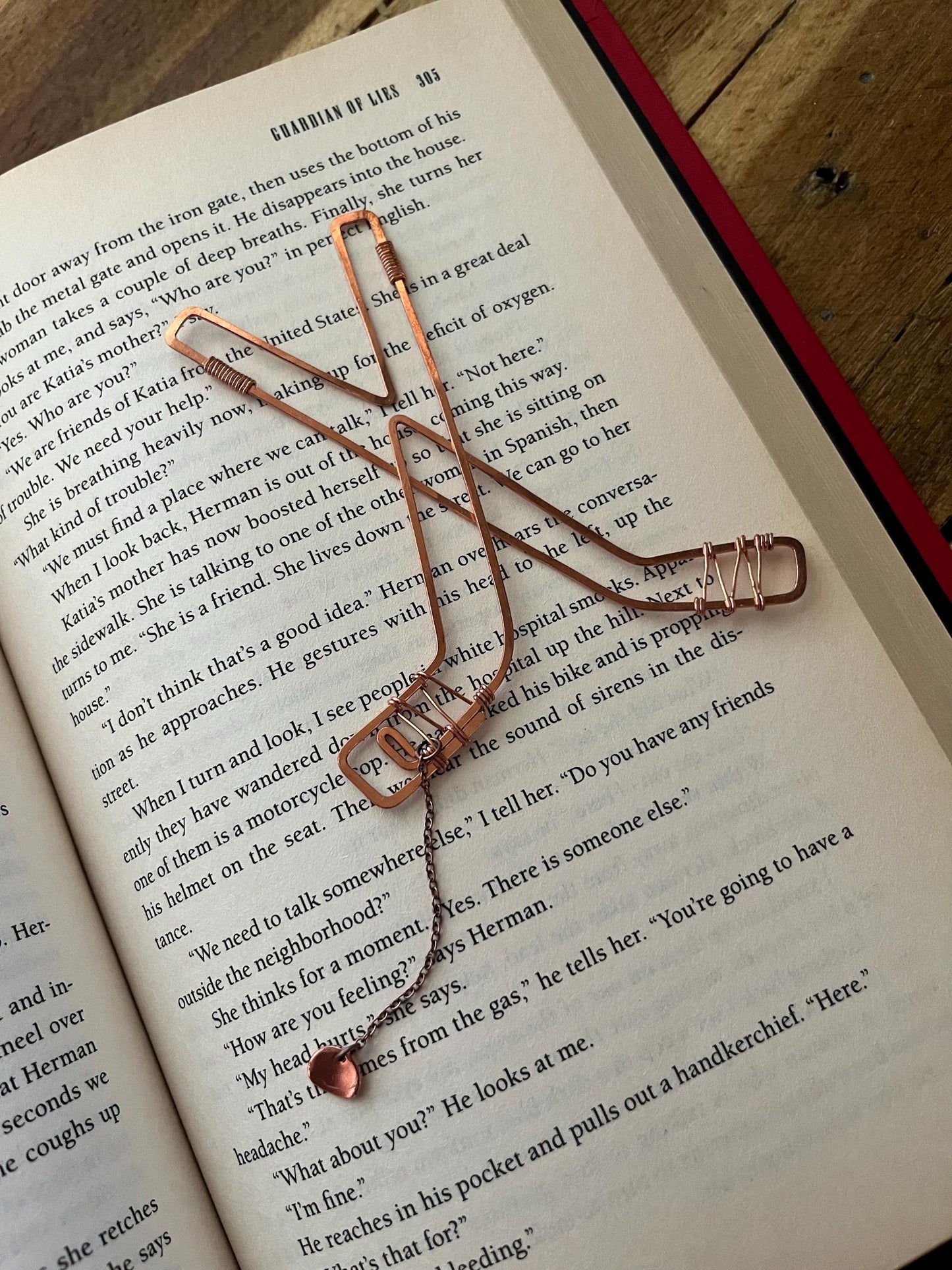 Custom Copper Handmade Bookmark Bookish Reading Accessory Book Lover Gift By Copper Deflections