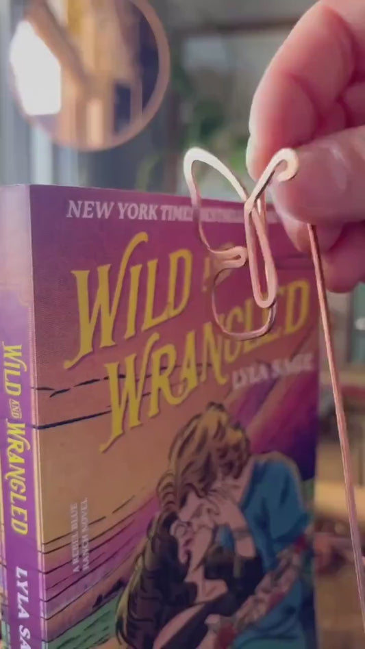 Copper Butterfly Handmade Bookmark: Book Hook Jewelry, Reading Accessory