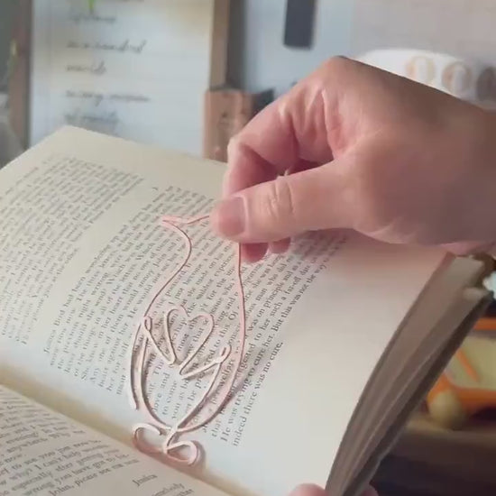 Handmade Copper Penguin Bookmark: Book Lover Gift, Reading Accessory