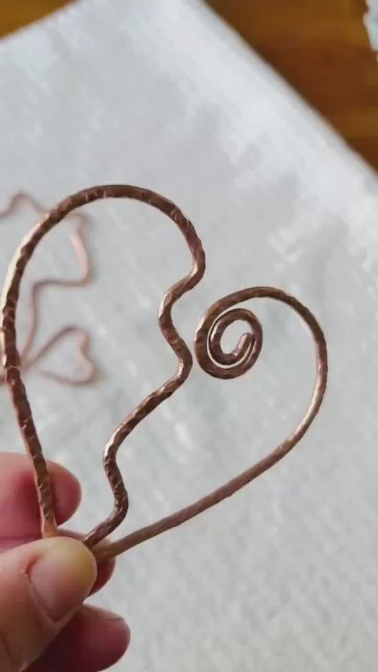 Copper Broken Heart Bookmark: Book Lover Gift Romance Book Stationary