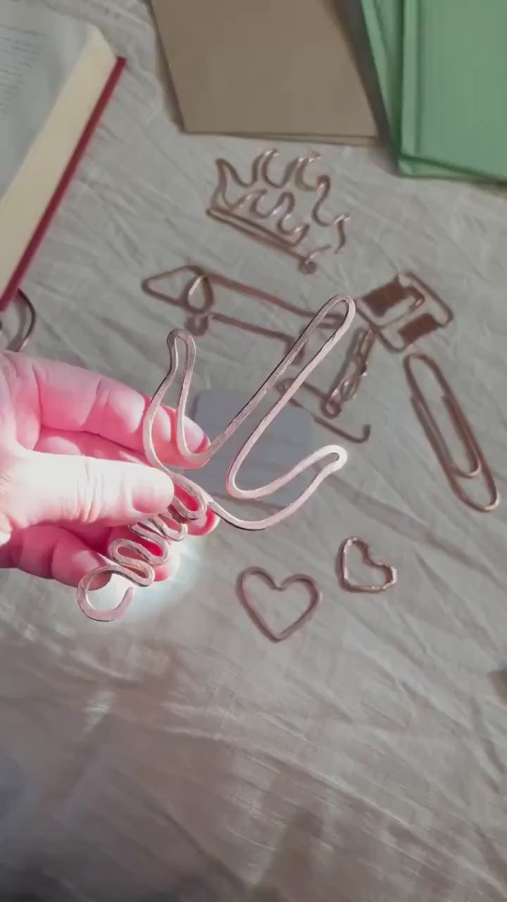 Copper Sword Handmade Bookmark: Fantasy Book Accessories Reading Stationary