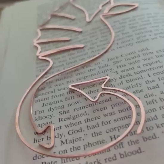 Copper Dragon Handmade Bookmark: Bookish Journal Reading Accessory, Book Lover Gift, Fantasy Reader, Book Club