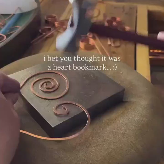 Adult Humor Handmade Copper Bookmark: Gag Gift for Book Reader, “Good Morning” Book Jewelry, Bachlorette Party and Romance Book Clubs