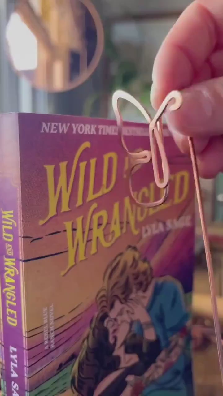 Copper Butterfly Handmade Bookmark: Book Hook Jewelry, Reading Accessory