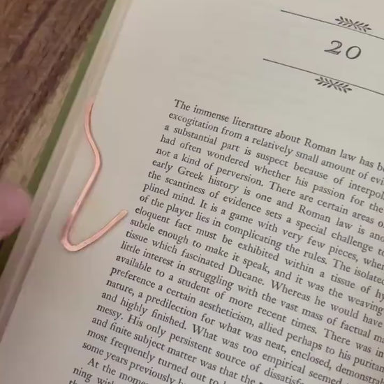 Copper Ghost Handmade Wire Bookmark: Halloween Accessory Reading Bookish Gift Book Club