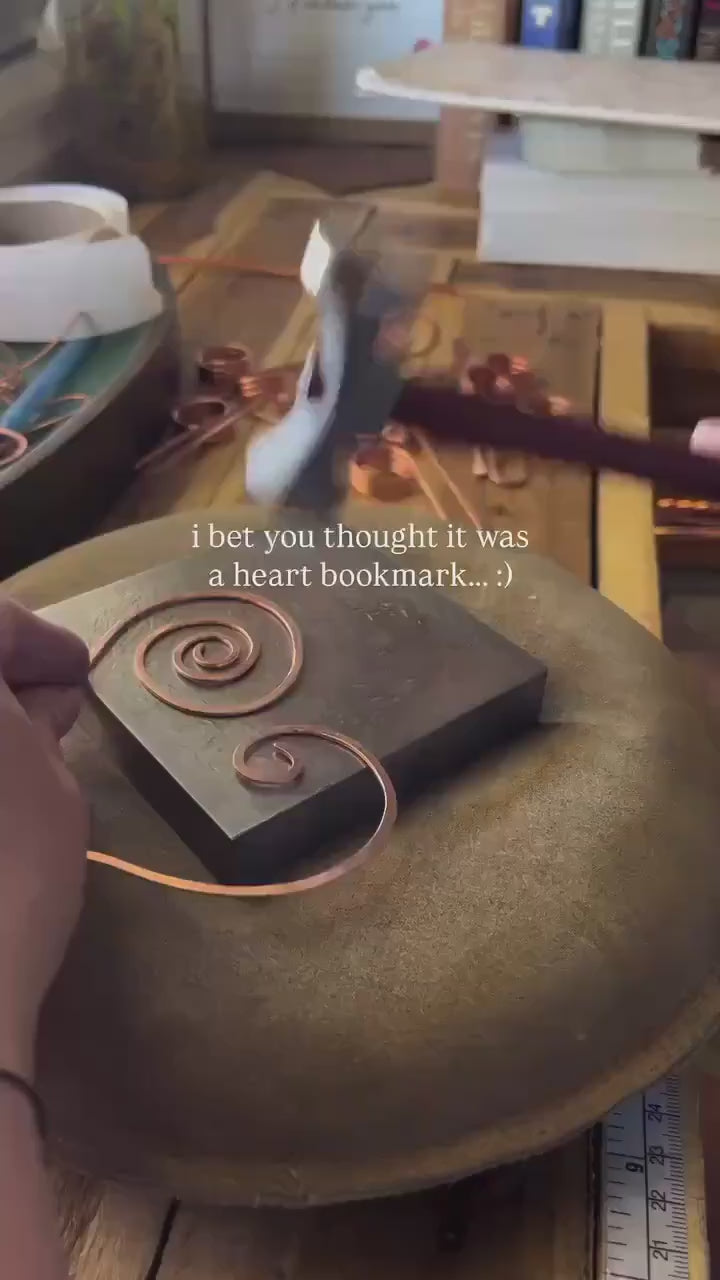 Adult Humor Handmade Copper Bookmark: Gag Gift for Book Reader, “Good Morning” Book Jewelry, Bachlorette Party and Romance Book Clubs