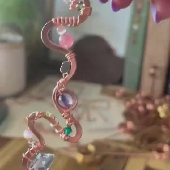 Copper and Beauty Book Hook Handmade Bookmark: Book Jewelry, Luxury Reader Bookish Gift, Book Club, 7 Year Anniversary By Copper Deflections