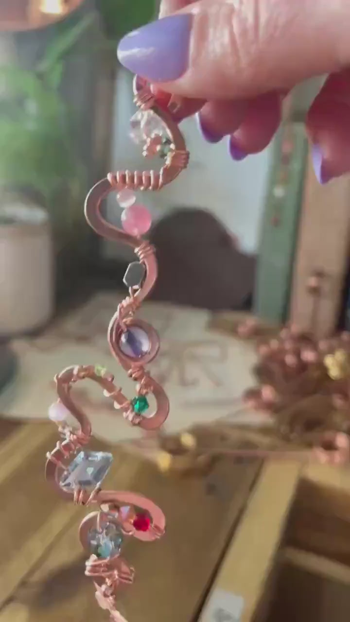 Copper and Beauty Book Hook Handmade Bookmark: Book Jewelry, Luxury Reader Bookish Gift, Book Club, 7 Year Anniversary By Copper Deflections